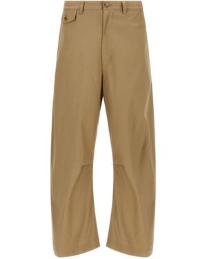 Comme Des GarÃ§ons Homme Curved Leg Pants - Natural