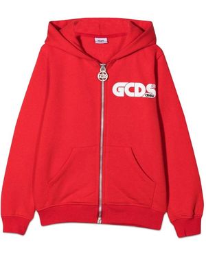Gcds Zip Hoodie Boy - Rot