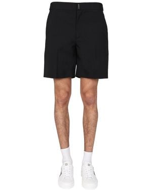 Givenchy Logo Bar Bermuda Shorts - Black