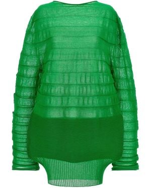 Issey Miyake 'Moving Knit' Top - Green