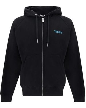 Versace Mit Kapuze -Sweatshirt - Blau