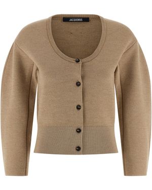 Jacquemus Cardigan "Le Gilet Doppio". - Natur