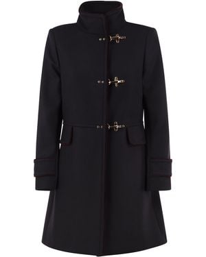 Fay 3 Ganci Wool And Cashmere-Blend Coat - Black
