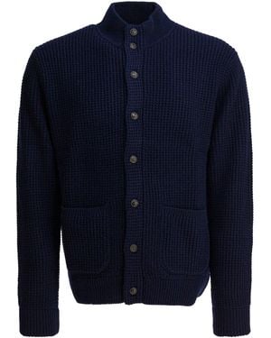 Polo Ralph Lauren Mock Neck Cardigan - Blue