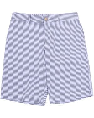 Polo Ralph Lauren Preppy Short-Shorts-Flat Front Cotton Elastane Bermuda Short - Purple