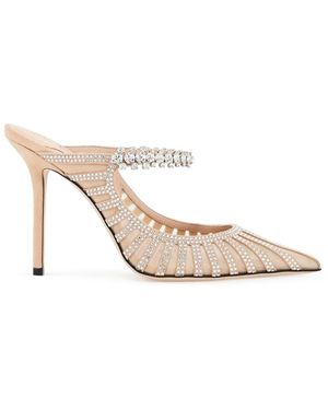 Jimmy Choo Bing 100 Muilezels Met - Wit