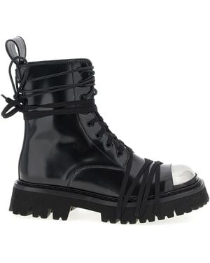 Moschino 'Combat' Combat Boots - Black
