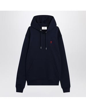 Ami Paris Night Ami De Coeur Hoodie - Blue