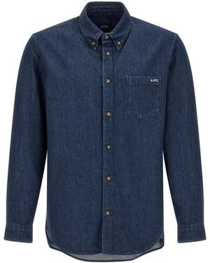A.P.C. Chemise New Greg - Bleu