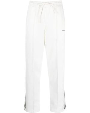 P.A.R.O.S.H. Pantalones De Chándal Con Logo Bordado - Blanco