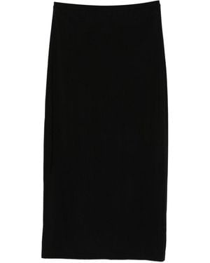 Norma Kamali Midi lápiz falda - Negro