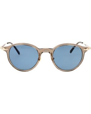 Montblanc Occhiali Da Sole Rotondi Mb0362 S 005 - Blu