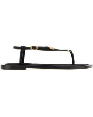 Balenciaga Logo Sandals - Black