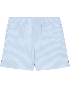 Ami Paris Shorts elásticos - Azul