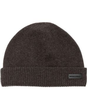 Emporio Armani Cashmere Beanie - Brown
