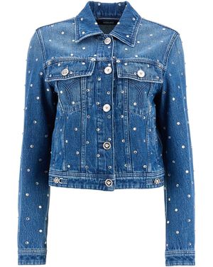 Versace 'Starry Sky Denim Jacket - Blue