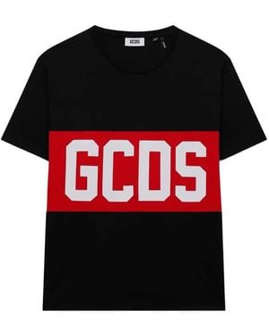 Gcds T-Shirt mit Logoband - Rot