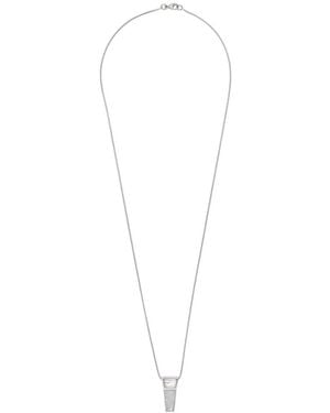 Rick Owens Mini Trunk-Shaped Charm With Crystals - White