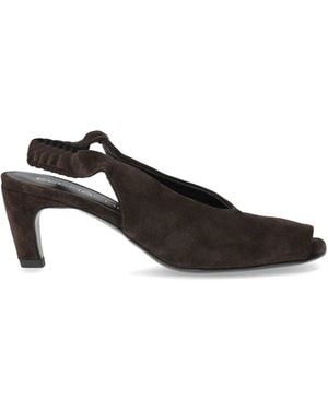 Elena Iachi Dark Heeled Sandal - Brown