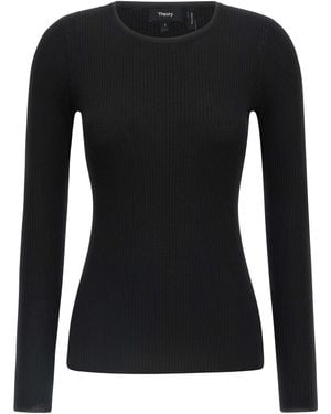 Theory Theorie gerippte Pullover - Schwarz