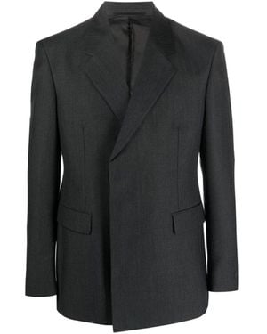 Prada Zweireihige Jacke aus Wolle - Schwarz