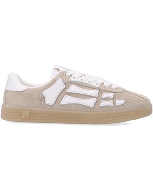 Amiri Pacific Bones Suede Sneakers - White