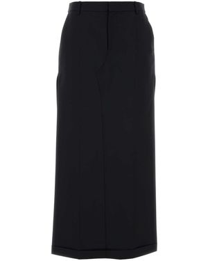 Alexander Wang Wool Blend Pant-Skirt - Black