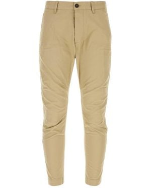 DSquared² Dsquared Stretch Cotton Sexy Chino Pant - Natural