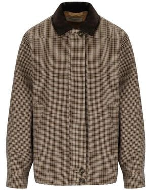 Weekend by Maxmara Houndstooth Festa Jacket - Brown