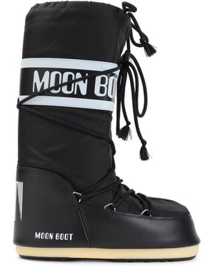 Moon Boot Icon Nylon Boots - Schwarz