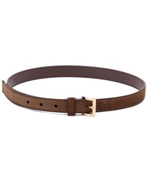 Prada Saffiano-Ledergürtel - Braun