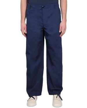 KENZO Cargo Pants With Waist Belt - Blue