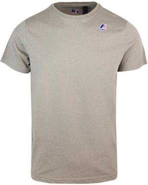 K-Way T -Shirt Le Vrai Edouard Beige - Grau