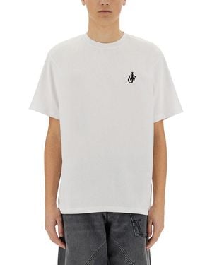 JW Anderson Jw Anderson "Anchor" T Shirt - White