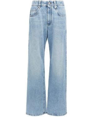 Brunello Cucinelli Gerade Jeans - Blau