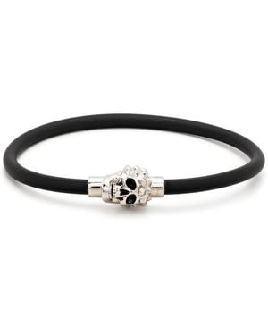 McQueen Armband Met Doodskop - Zwart