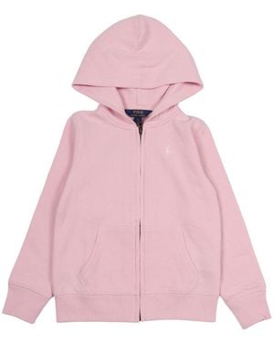 Polo Ralph Lauren Fz Hoodie Tops Strick - Pink