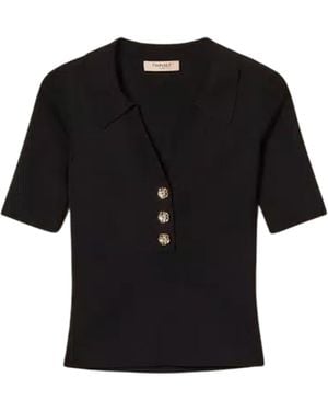 Twinset T Shirts And Polos - Black