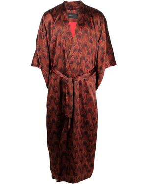 OZWALD BOATENG Jacke Mit Geometrischem Print - Rot