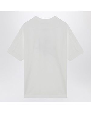 Anine Bing Ivory T Shirt With Logo Print - White