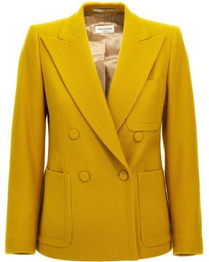 Dries Van Noten Beaume Blazer And Suits Giallo-Donna