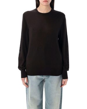 Rhea Pulls marron - Noir