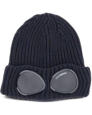 C.P. Company Wool Goggle Hat - Blue