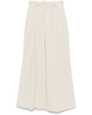 Maison Margiela Faltenhose - Weiß