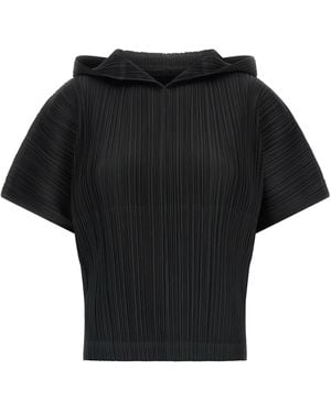 Pleats Please Issey Miyake Falten bitte Issey Miyake 'monatliche Farben: August' Top - Schwarz