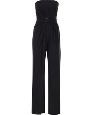 Max Mara Fiero Viscose Jersey Bustier Bustier - Azul