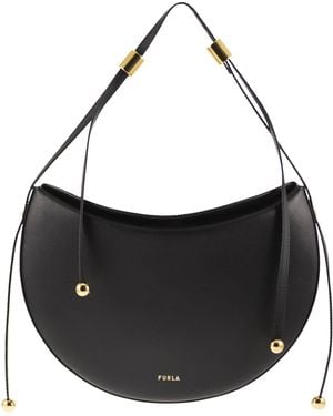 Furla Moonstone Shoulder Bag M - Black