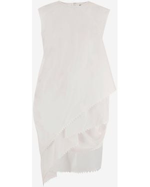 Jacquemus Mehrlagiges Baumwollkleid von - Weiß