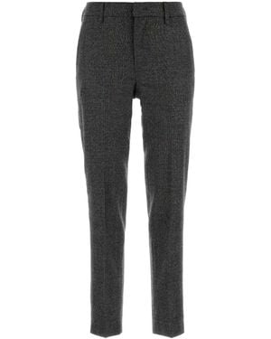 PT Torino Embroidered Stretch Wool-Blend Pant - Black