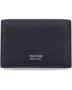 Tom Ford T Line Business Card Holder And - Blue
